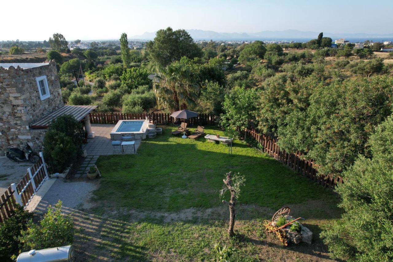 Traditional Kos Villa With Swimming Pool, Lawn Yard And Bbq Экстерьер фото