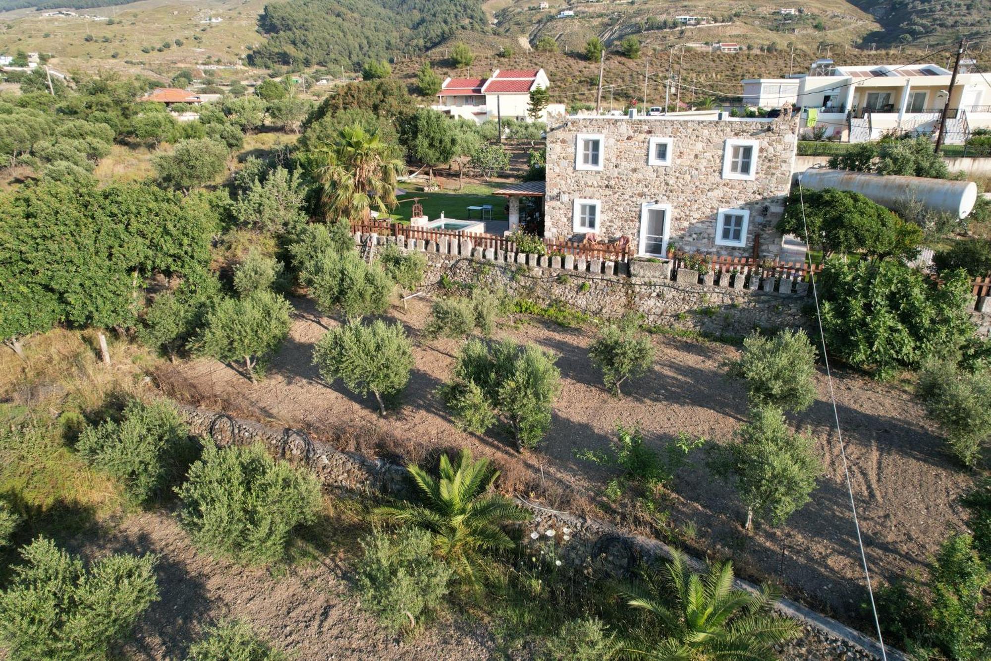 Traditional Kos Villa With Swimming Pool, Lawn Yard And Bbq Экстерьер фото